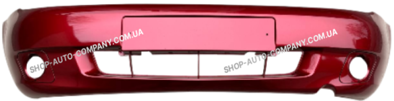 Бампер передній LADA(ВАЗ) 1117 під птф - у колір кузова калина (104)